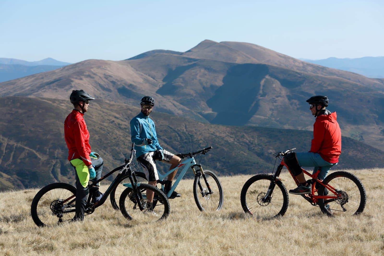 Group of Mountain Bikers