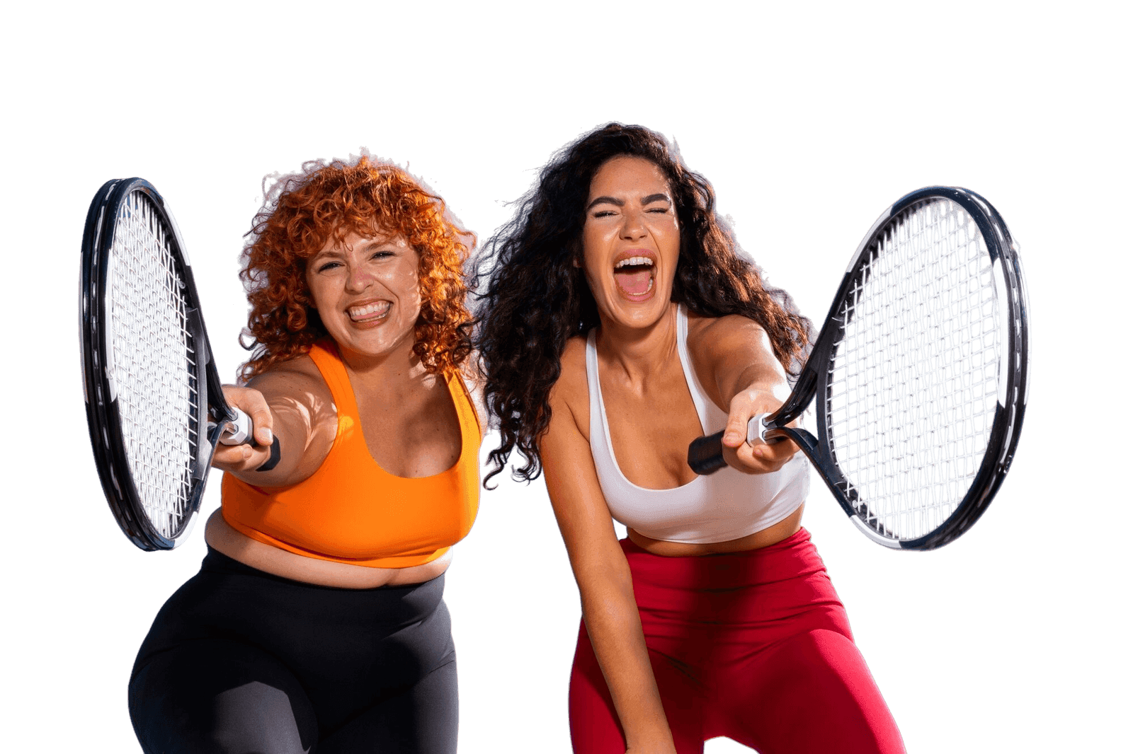 bottom-view-smiley-women-with-rackets